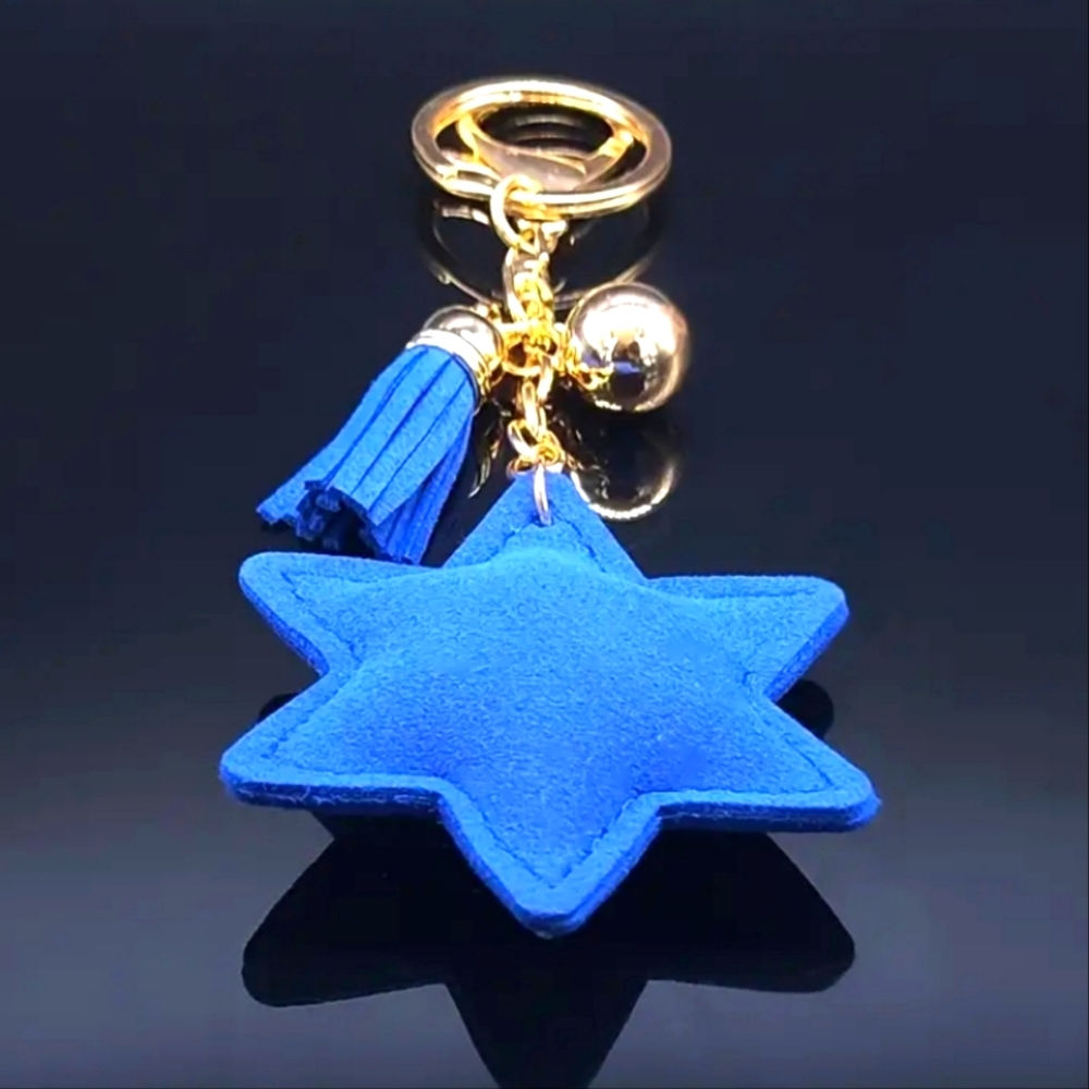 NEW! Judaism Star of David ✡️ Rhinestone Keychain Bag 👜🎒 Charm - Hannukah🕎 - Picture 5 of 5